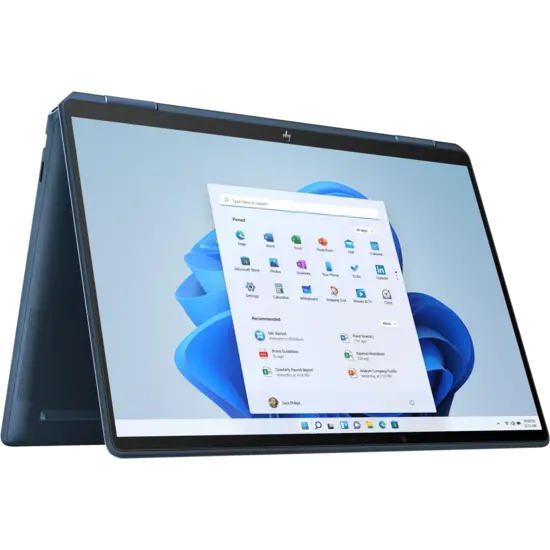 HP NBR 13.5" 3K2K PC i7-1355U 16G 1T SSD W11 NL-F TS Spectre x360 14-ef2012nb / Blauw / OLED / Ontsp / GMA