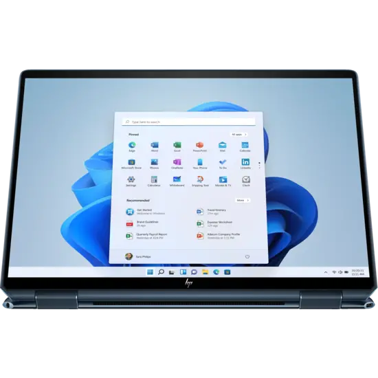 HP NBR 13.5" 3K2K PC i7-1355U 16G 1T SSD W11 NL-F TS Spectre x360 14-ef2012nb / Blauw / OLED / Ontsp / GMA