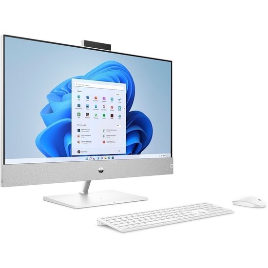 HP DTR 27" QHD Pavilion AllinOne 27-ca2008nb i7-13700T 32G 1T SSD W11 NL-F / Wit / Ontsp / 4Gb RTX3050