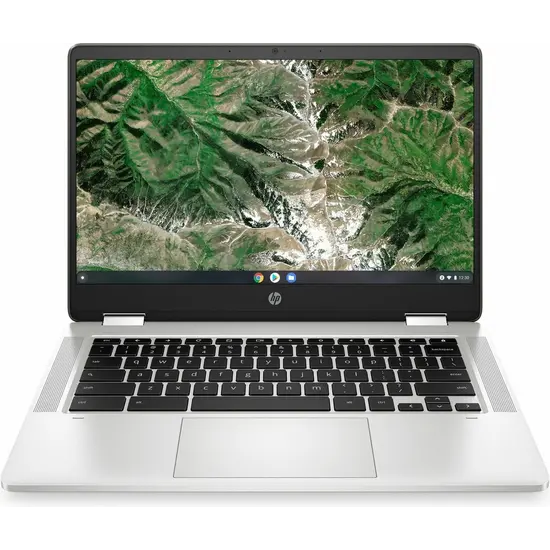 HP NBR 14.0" FHD Cel N4120 4G 64G eMMC Chrome NL-F TS x360 14a-ca0015nb / Zilver / Ontsp / GMA