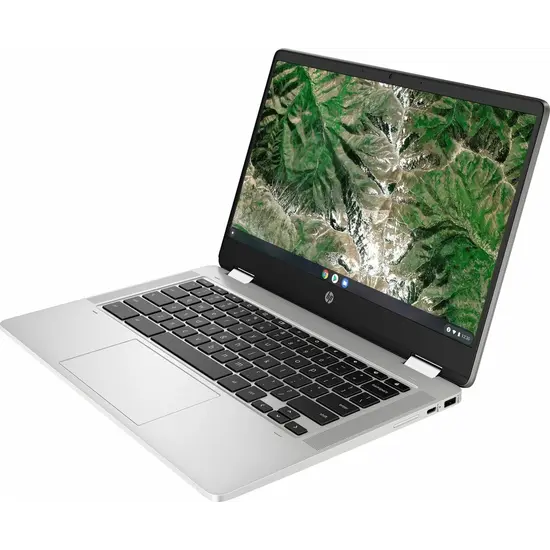 HP NBR 14.0" FHD Cel N4120 4G 64G eMMC Chrome NL-F TS x360 14a-ca0015nb / Zilver / Ontsp / GMA