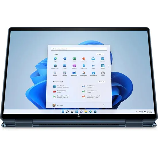 HP NBR 13.5" WUXGA+ PC i7-1355U 16G 512G SSD W11 NL-F TS Spectre x360 14-ef2014nb / Blauw / Ontsp / GMA