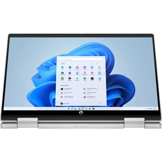 HP NBR 14.0" FHD PC i5-1235U 16G 512 SSD W11 NL-F TS Pavilion x360 14-ek0021nb / Zilver / GMA