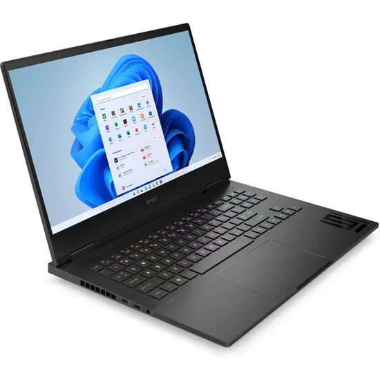 HP NBR 16.1" QHD AMD Ryzen 7 7840HS 32G 1T SSD W11 NL-F Omen 16-xf0023nb / Zwart / Ontsp / 8Gb RTX4070