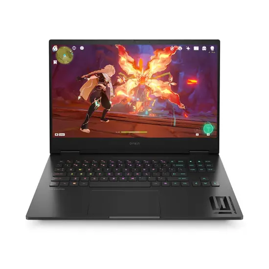 HP NBR 16.1" QHD PC i9-14900HX 32G 2T SSD W11 NL-F Omen 16-wf1016nb / Zwart / Ontsp / 12Gb RTX4070