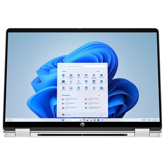 HP NBR 14.0" 2K Intel Core 7-150U 16G 512G SSD W11 NL-F TS x360 14-fp0002nb / Zilver / GMA