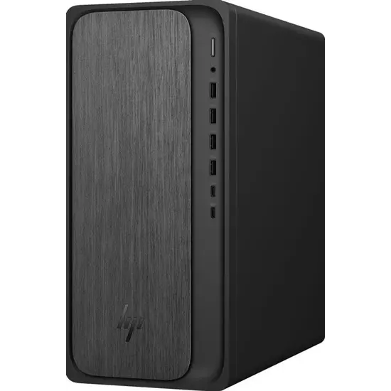 HP DTR  AMD Ryzen 7 8700G 32G 1T SSD W11 NL OmniDesk M02-0640nd / Zwart met grijs hout / AMD