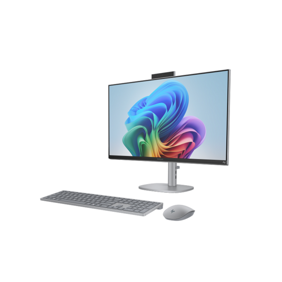 HP DTR 27" UHD OmniStudio X AllinOne 27-cs1003nb Ultra 7-258V 32G 1T SSD W11 NL-F / Zilver / Ontsp / Arc 140V 8Gb