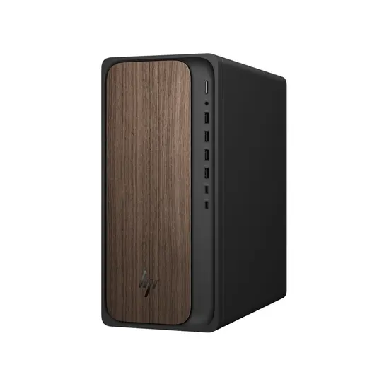 HP DTR Core Ultra 7-265 32G 1T SSD W11 NL OmniDesk AI M03-0614nd / Zwart met hout / GMA