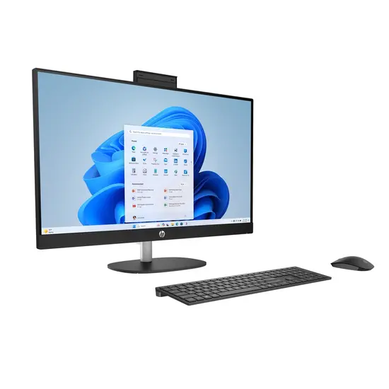 HP DTR 23.8" FHD AllinOne AI 24-cr2000nb Ultra 7-255U 32G 1T SSD W11 NL-F / Zwart / Ontsp / AMD