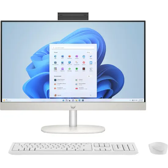 HP DTR 24" FHD AllinOne AI 24-cr2006nb Ultra 7-255U 32G 1T SSD W11 NL-F / Wit / Ontsp / GMA