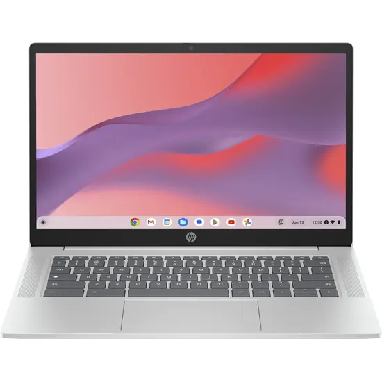 HP NBR 14.0" HD PC N100 4G 128G UFS Chrome NL-F 14a-nf0003nb / Zilver / Ontsp / GMA