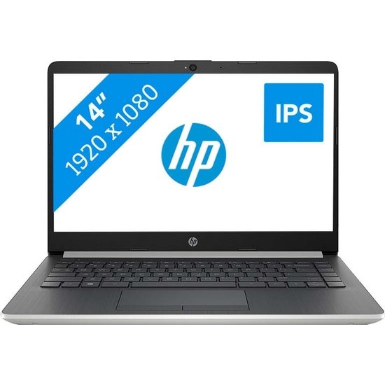 HP NBR 14.0" FHD PC i3-8145U 4G 128G SSD W10 NL 14s-dq0008nd / Zilver / Ontsp / GMA