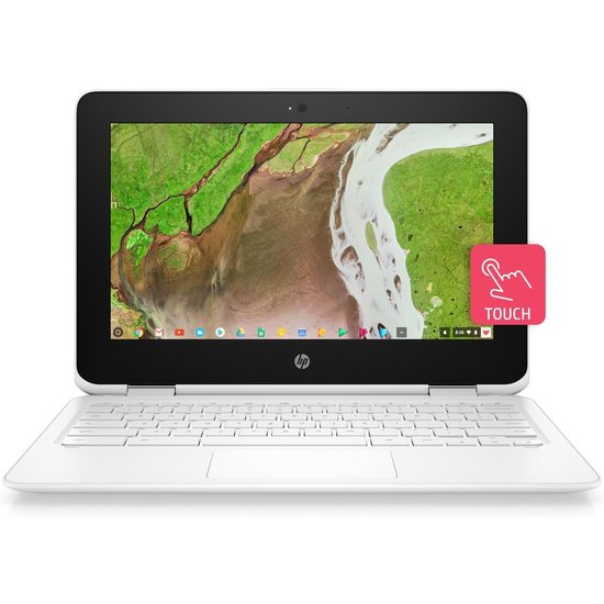 HP NBR 11.6" HD Cel N3350 4G 64G eMMC Chrome NL TS x360 11-ae101nd / Wit / GMA