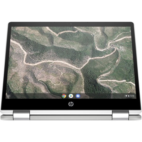HP NBR 12.0" HD Cel N4000 4G 64G eMMC Chrome NL TS x360 12b-ca0100nd / Zilver / GMA