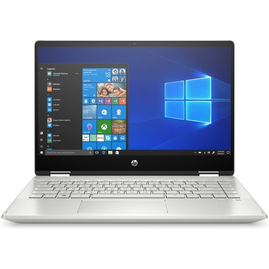 HP NBR 14.0" FHD PC i5-10210U 8G 256G SSD 16G OP W10 NL TS x360 14-dh1741nd / Zilver / GMA