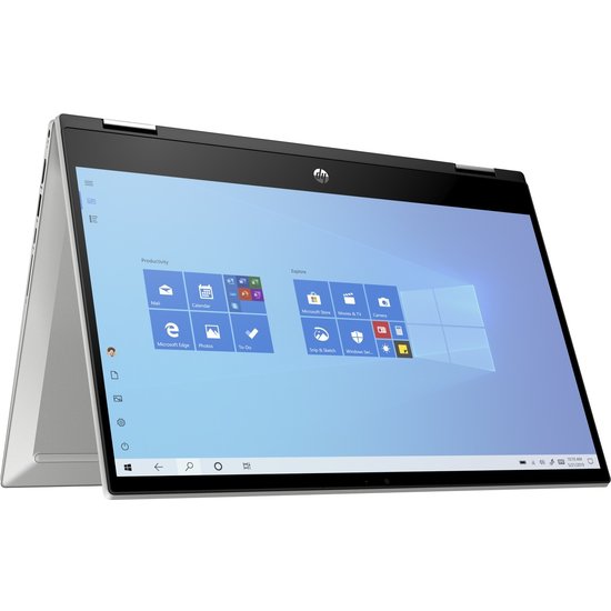 HP NBR 14.0" FHD PC i5-1035G1 8G 256G SSD W10 NL TS x360 14-dw0125nd / Zilver / GMA