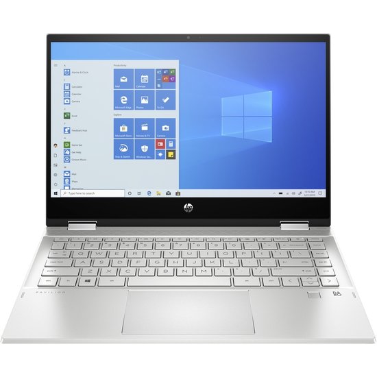HP NBR 14.0" FHD PC i5-1035G1 8G 256G SSD W10 NL TS x360 14-dw0125nd / Zilver / GMA