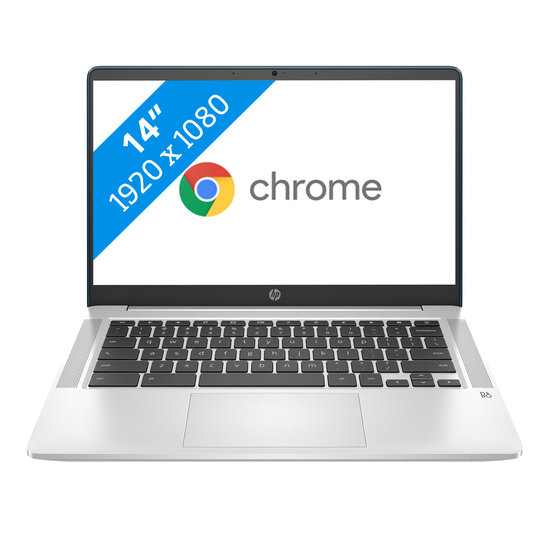 HP NBR 14.0" FHD Cel N4000 4G 64G eMMC Chrome NL 14a-na0062nd / Groen / Ontsp / GMA