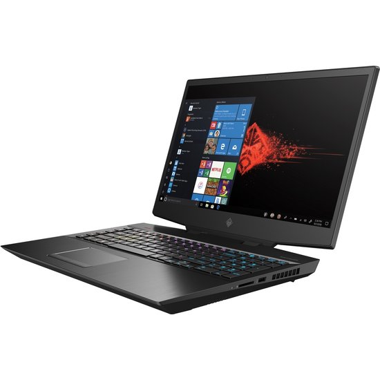 HP NBR 17.3" FHD PC i7-9750H 16G 1T 512G SSD W10 NL Omen 17-cb0670nd / Zwart / Ontsp / 6Gb