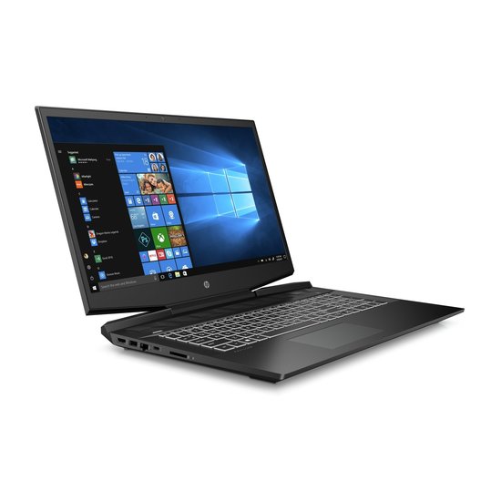 HP NBR 17.3" FHD PC i7-10750H 16G 1T 256G SSD W10 NL 17-cd1300nd / Zwart / Ontsp / 4Gb
