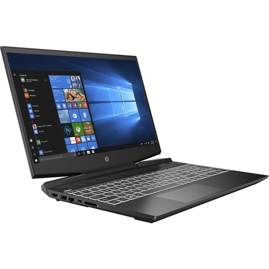 HP NBR 15.6" FHD PC i5-10300H 8G 512G SSD W10 NL 15-dk1700nd / Zwart / Ontsp / 4Gb