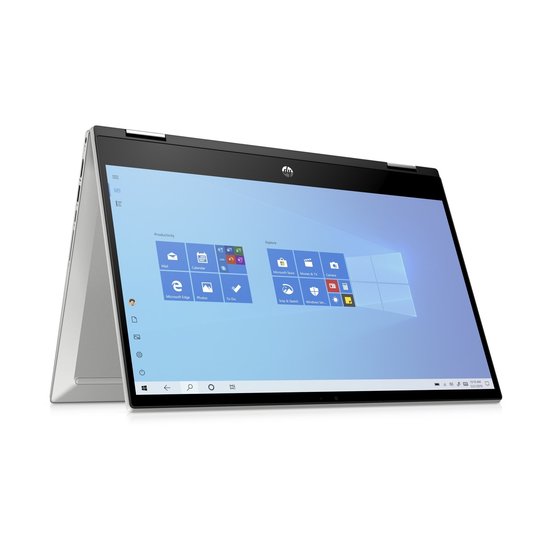 HP NBR 14.0" FHD PC i5-1035G1 8G 256G SSD W10 NL TS x360 14-dw0650nd / Zilver / GMA