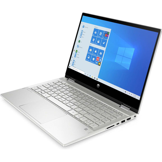 HP NBR 14.0" FHD PC i7-1065G7 8G 512G SSD W10 NL TS x360 14-dw0170nd / Zilver / GMA