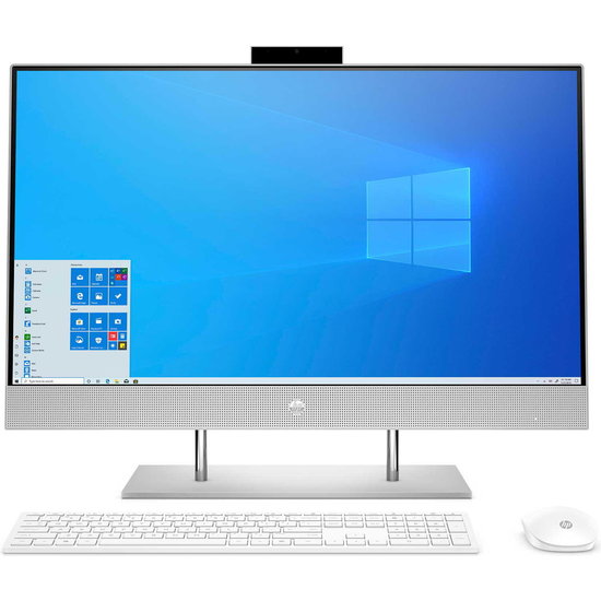 HP DTR 27" FHD AllinOne 27-dp0006nb i5-1035G1 8G 512G SSD W10 NL-F / Zilver / Ontsp / 2Gb