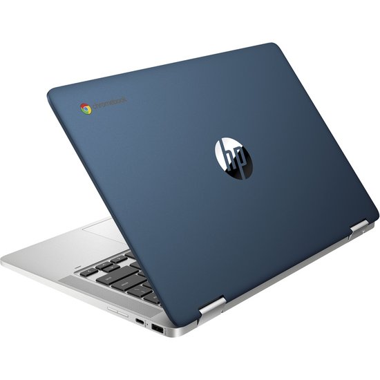 HP NBR 14.0" FHD Cel N4020 4G 64G eMMC Chrome NL TS x360 14a-ca0102nd / Blauw / Ontsp / GMA