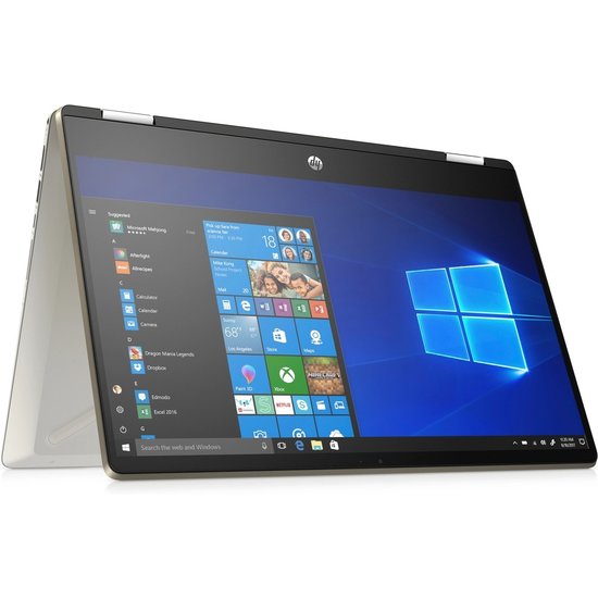 HP NBR 14.0" FHD PC i5-10210U 8G 256G SSD 16G OP W10 NL TS x360 14-dh1751nd / Goud / GMA