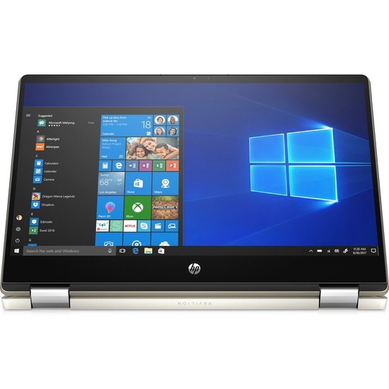 HP NBR 14.0" FHD PC i5-10210U 8G 256G SSD 16G OP W10 NL TS x360 14-dh1751nd / Goud / GMA