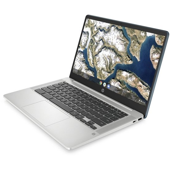 HP NBR 14.0" FHD Cel N4020 4G 64G eMMC Chrome NL 14a-na0192nd / Groen / Ontsp / GMA