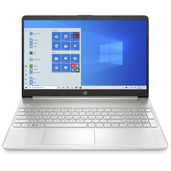 HP NBR 15.6" FHD AMD Ryzen 5 5500U 16G 512G SSD W10 NL 15s-eq2323nd / Zilver / Ontsp / AMD