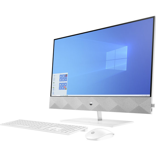 HP DTR 27" FHD Pavilion AllinOne 27-d0015nb i5-10400T 8G 1T 256G SSD W10 NL-F / Wit / Ontsp / GMA