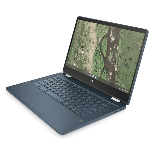 HP NBR 14.0" FHD Pent Silver N6000 8G 128G eMMC Chrome NL TS x360 14b-cb0135nd / Blauw / GMA