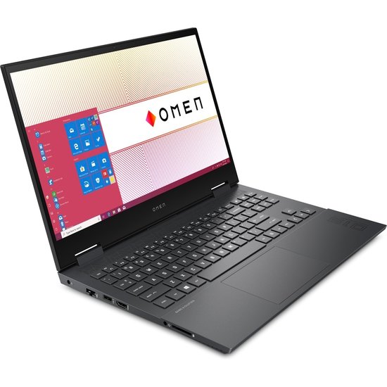 HP NBR 15.6" FHD AMD Ryzen 7 4800H 16G 512G SSD W10 NL Omen 15-en0800nd / Zwart / Ontsp / 4Gb