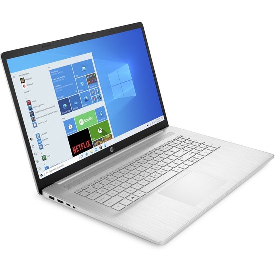 HP NBR 17.3" FHD AMD Ryzen 5 5500U 8G 512G SSD W10 NL 17-cp0270nd / Zilver / Ontsp / AMD