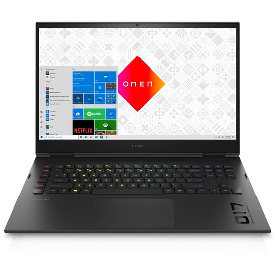 HP NBR 17.3" FHD PC i7-11900H 32G 1T SSD W10 NL Omen 17-ck0450nd / Zwart / Ontsp / 8b RTX3070