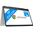 HP NBR 14.0" FHD Cel N4020 4G 64G eMMC Chrome NL TS x360 14a-ca0502nd / Blauw-Zilver / Ontsp / GMA