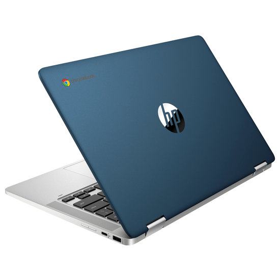 HP NBR 14.0" FHD Cel N4020 4G 64G eMMC Chrome NL TS x360 14a-ca0502nd / Blauw-Zilver / Ontsp / GMA