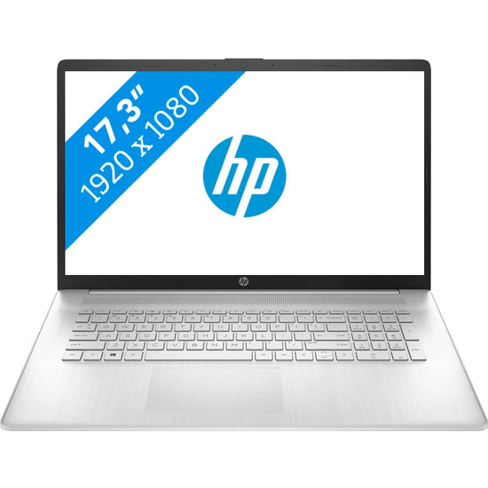 HP NBR 17.3" FHD PC i7-1165G7 8G 512G SSD W10 NL 17-cn0970nd / Zilver / Ontsp / 2Gb