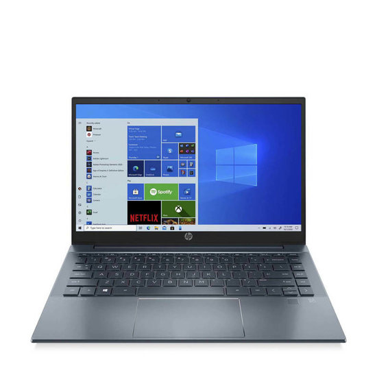HP NBR 14.0" FHD AMD Ryzen 7 5700U 16G 512G SSD W11 NL 14-ec0455nd / Blauw / Ontsp / AMD