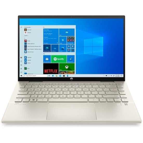 HP NBR 14.0" FHD PC i5-1135G7 8G 256G SSD W10 NL TS x360 14-dy0315nd / Goud / GMA