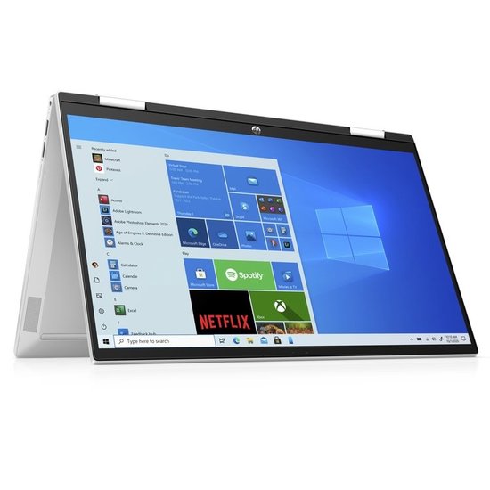 HP NBR 14.0" FHD PC i7-1165G7 8G 512G SSD W11 NL TS x360 14-dy0340nd / Zilver / GMA