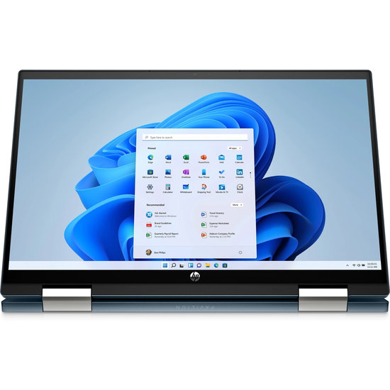 HP NBR 14.0" FHD Pent Gold 7505 4G 128G SSD W10 NL TS x360 14-dy0115nd / Blauw / GMA