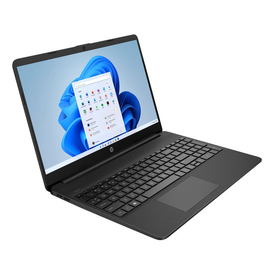HP NBR 15.6" FHD Cel N4020 4G 128G SSD W11 NL 15s-fq0901nd / Zwart / Ontsp / GMA