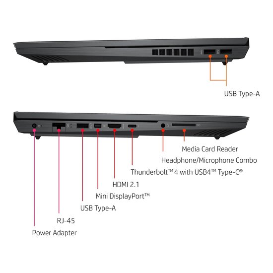 HP NBR 16.1" FHD PC i7-11800H 16G 1T SSD W11 NL Omen 16-b0610nd / Zwart / Ontsp / 4Gb RTX3050ti
