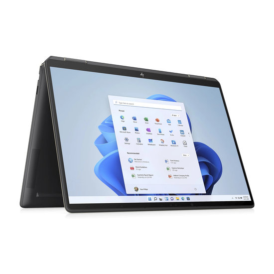 HP NBR 13.5" 3K2K PC i7-1255U 16G 1T SSD W11 NL TS Spectre x360 14-ef0450nd / Zwart / OLED / Ontsp / GMA