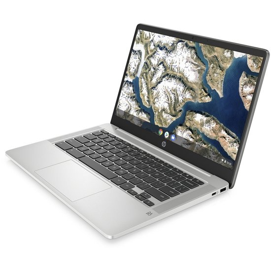 HP NBR 14.0" FHD Cel N4020 4G 64G eMMC Chrome NL 14a-na0416nd / Zilver / Ontsp / GMA